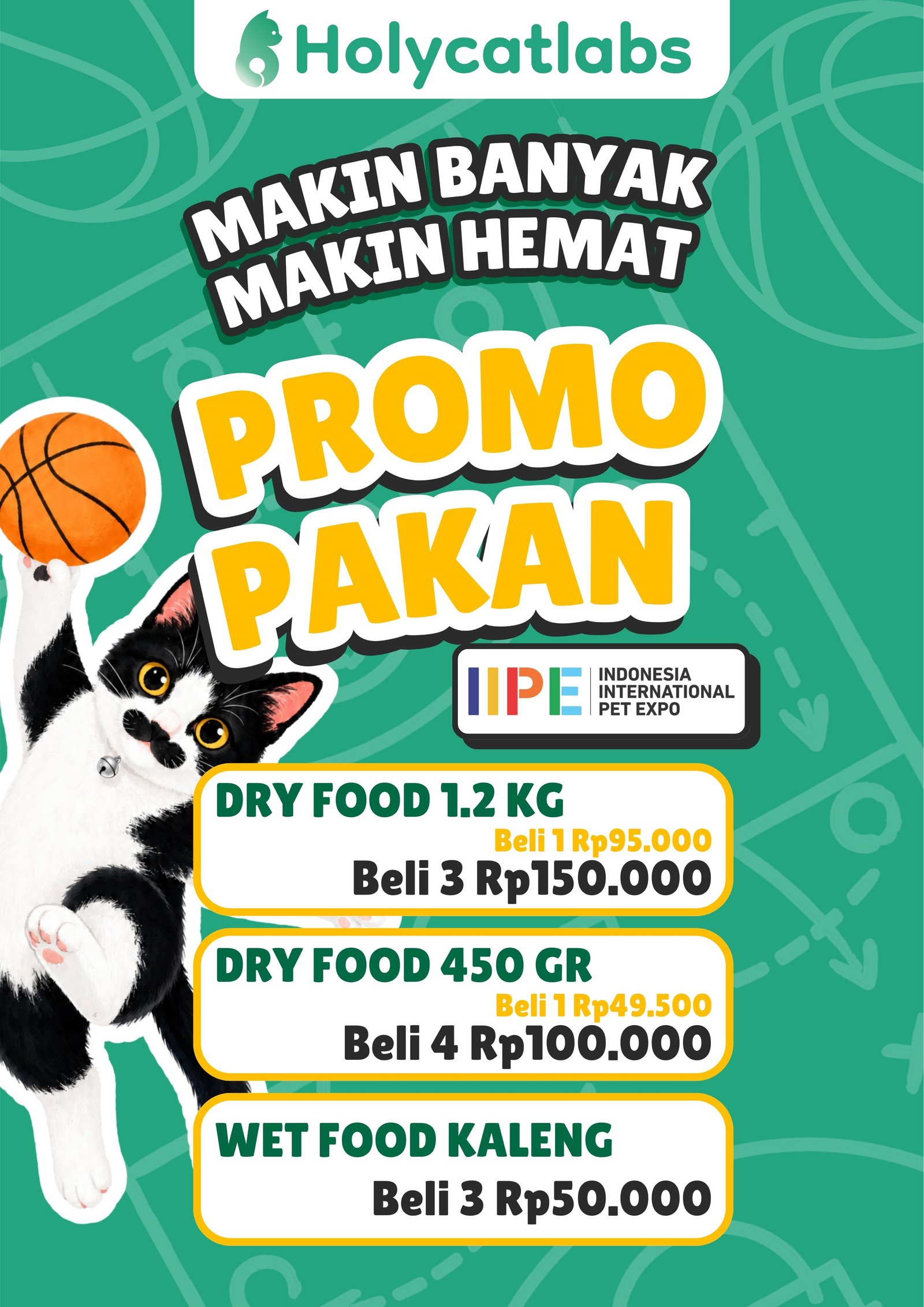 Promo Pakan Dry Food 450 Gr